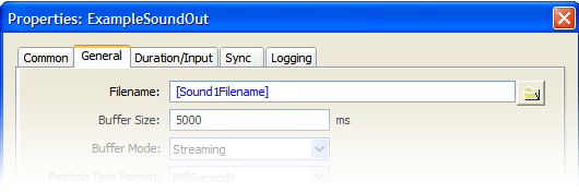 Setting filename in SoundOut object
